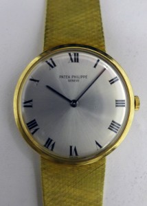 Patek Philippe men’s yellow gold wristwatch, 1980, est. $5,000-$6,000. Sterling Associates image